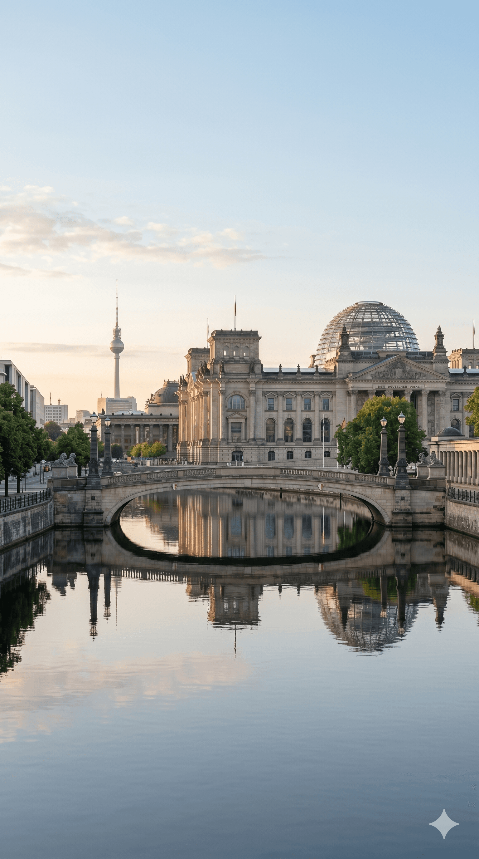 Germany landmark scholarship card background