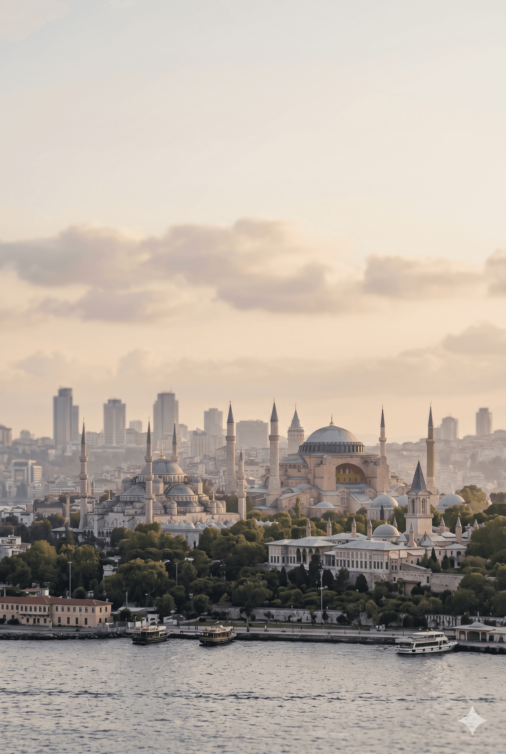 Turkey landmark scholarship card background